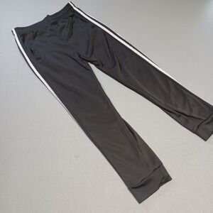 Real Essentials Boys Track Pants Black White Stripe Athletic Joggers Size Medium